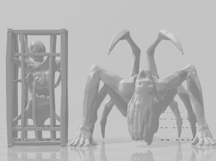 Crawler zombie miniature model game rpg horror DnD 3d printed 