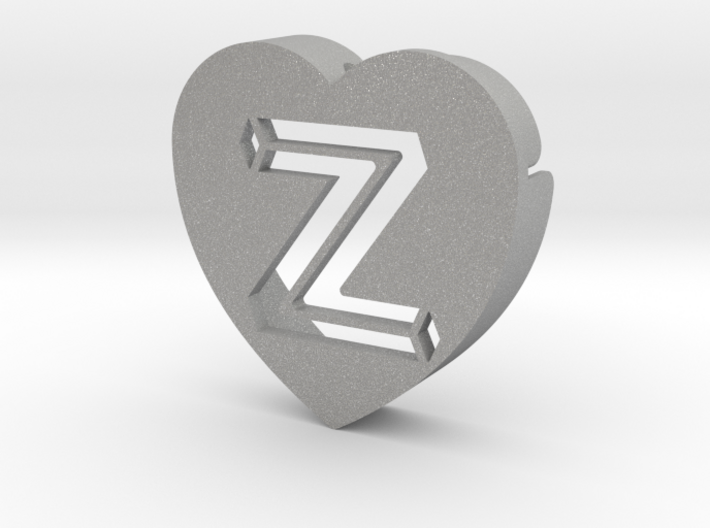 Heart shape DuoLetters print Z 3d printed Heart shape DuoLetters print Z