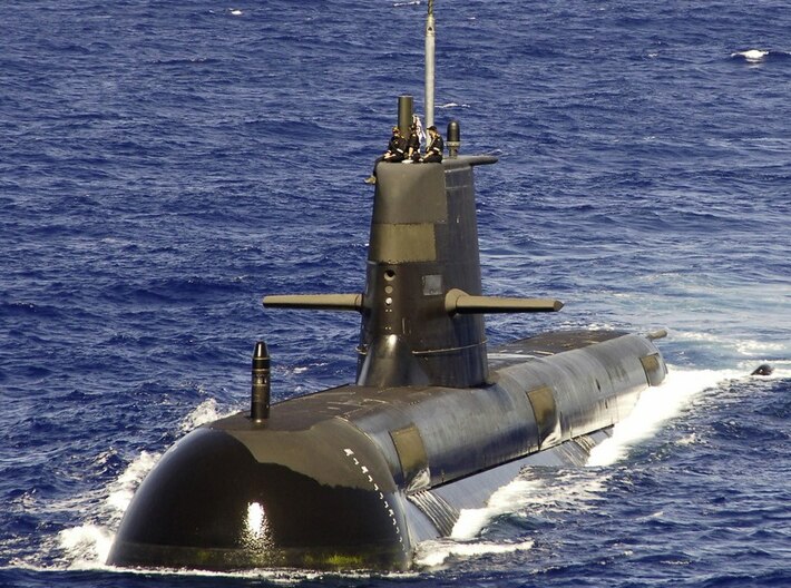 Nameplate HMAS Rankin 3d printed Collins-class submarine HMAS Rankin.