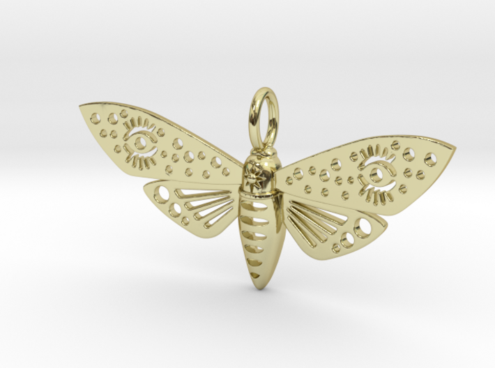 Butterfly pendant 3d printed 