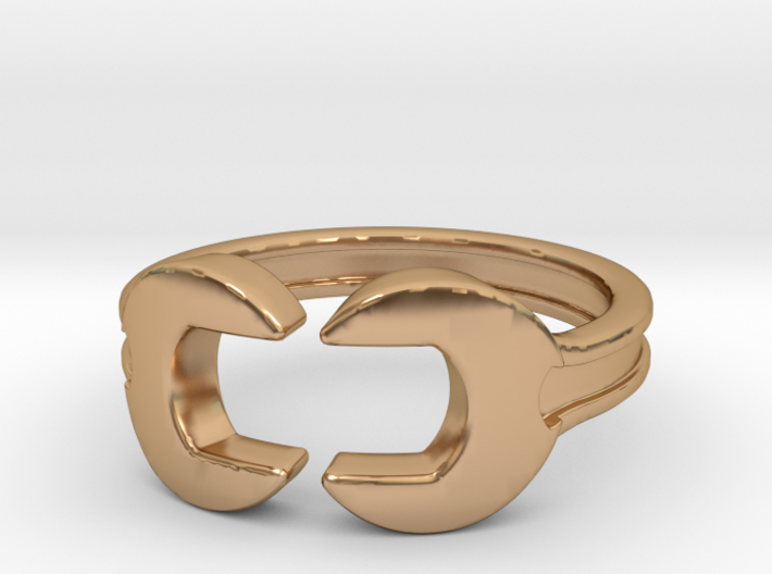 Wrench ring [sizable ring] 3d printed