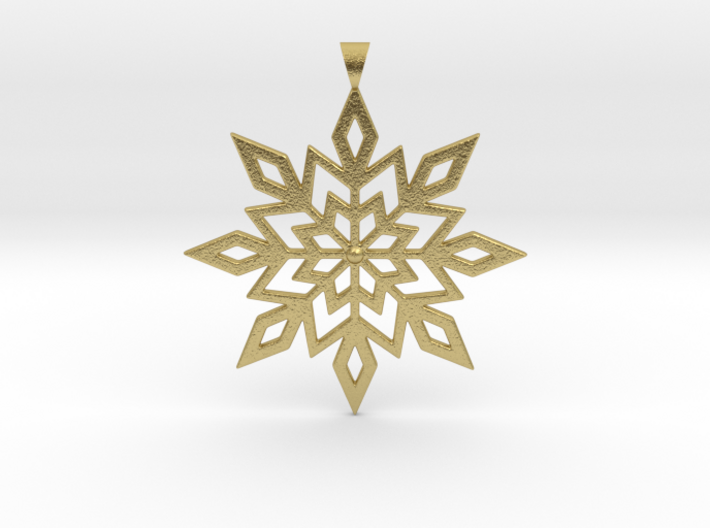 Snowflake 8-pointed Star Ornament 3d printed