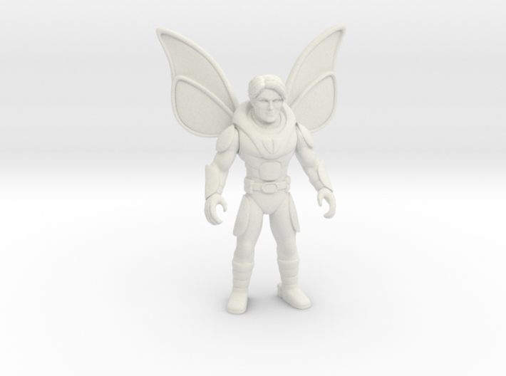 Poodle Moth unhelmeted 2.7 inch version 3d printed