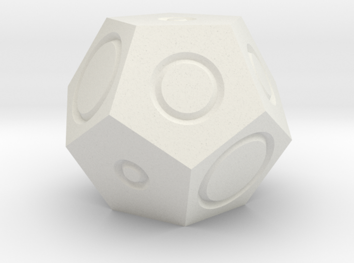 Bizarro Dodecahedron 3d printed 