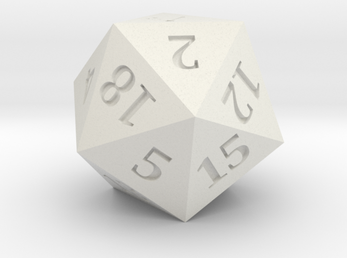 D20 - Magic Wand Symbol Logo 3d printed