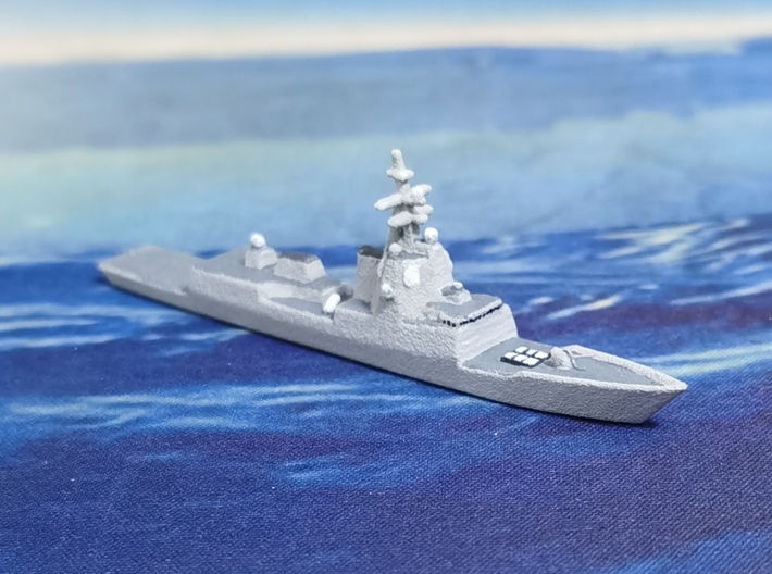 Hobart-class destroyer, 1/1800 3d printed Painted Sample