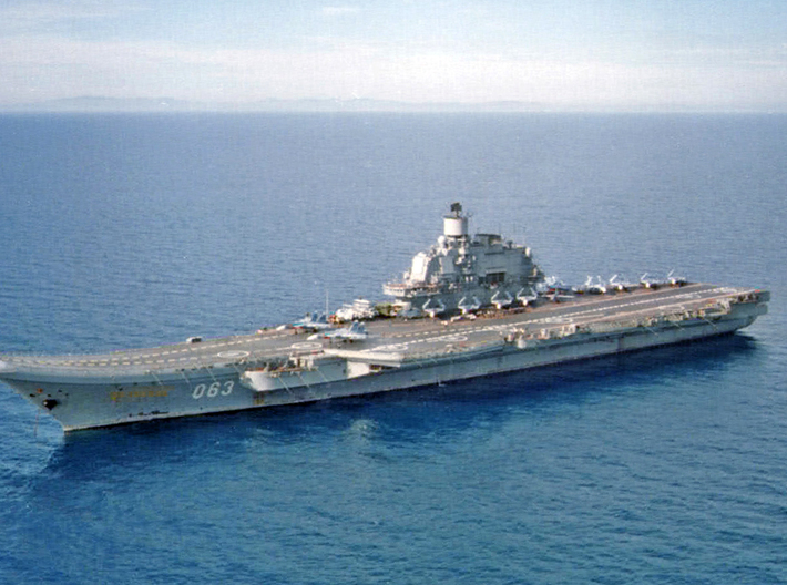 Nameplate Адмира́л Кузнецо́в (Admiral Kuznetsov) 3d printed Aircraft carrier Admiral Kuznetsov.