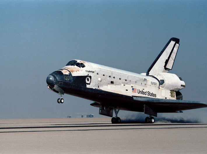 Nameplate for Space Shuttle Orbiter "Challenger" 3d printed Photo: NASA.