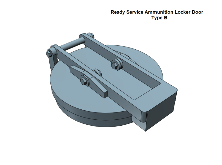 1/30 USN Submarine Hatches and Locker Doors 3d printed 