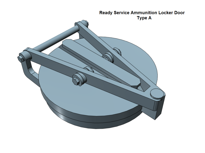 1/30 USN Submarine Hatches and Locker Doors 3d printed 