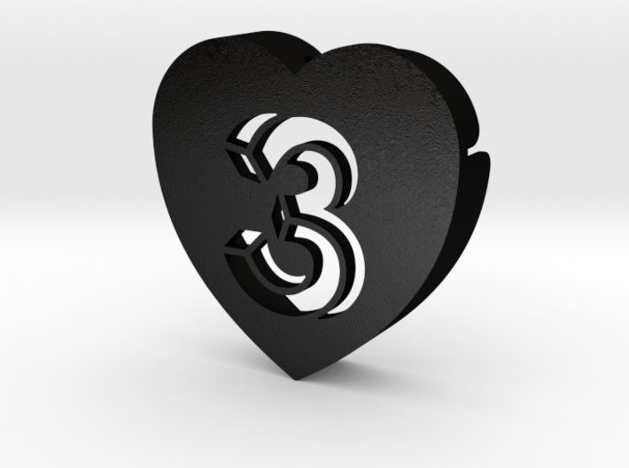 Heart shape DuoLetters print 3 3d printed Heart shape DuoLetters print 3