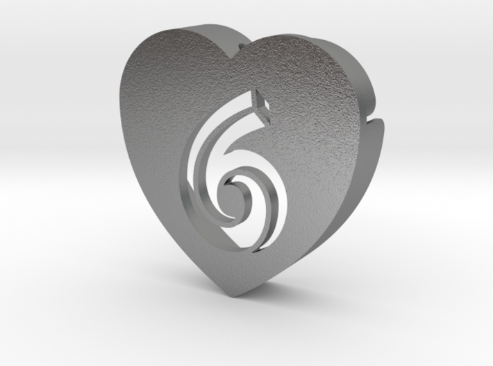 Heart shape DuoLetters print 6 3d printed Heart shape DuoLetters print 6