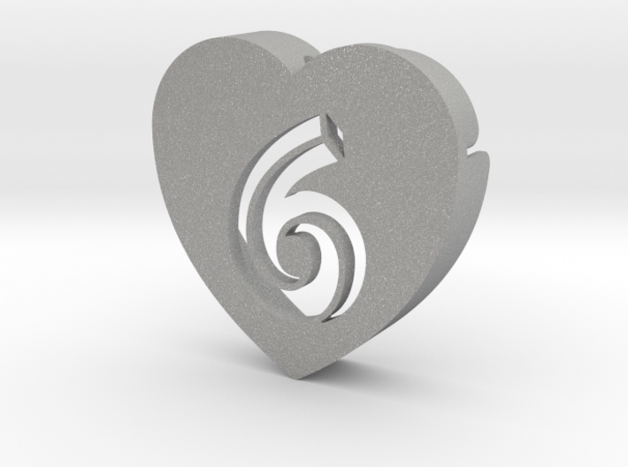 Heart shape DuoLetters print 6 3d printed Heart shape DuoLetters print 6