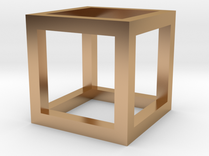 Geometric Hollow Cube 3d printed