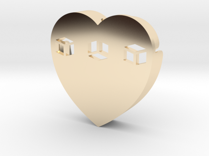 Heart shape DuoLetters print … 3d printed Heart shape DuoLetters print …