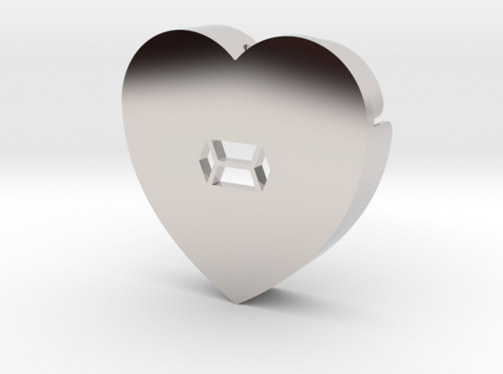 Heart shape DuoLetters print - 3d printed Heart shape DuoLetters print -