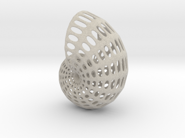 Shell Wireframe 2mm 3d printed