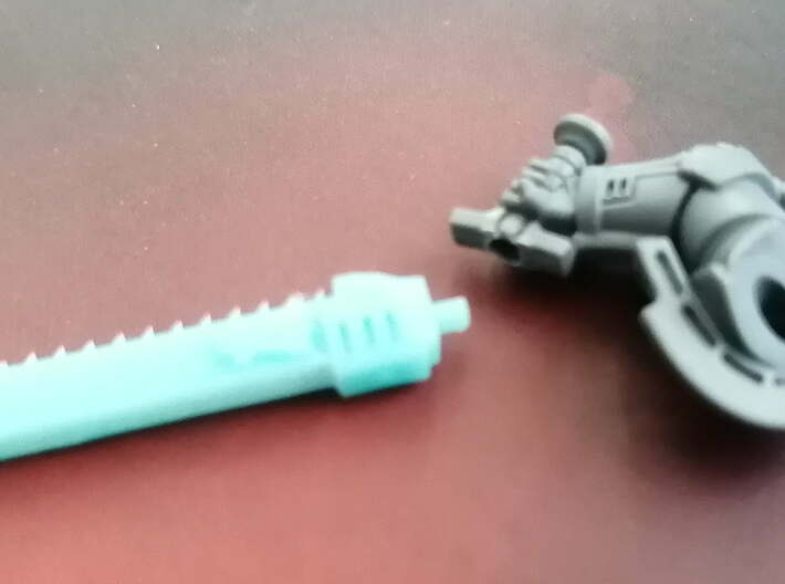 10 space wolf viking chain swords 3d printed remove weapon and drill new hole for strength