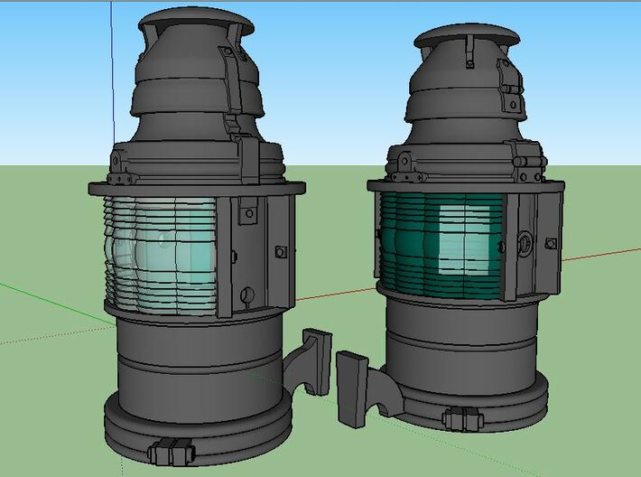 D&RGW Handlan Radial Class Lamps, Kerosene 3d printed 