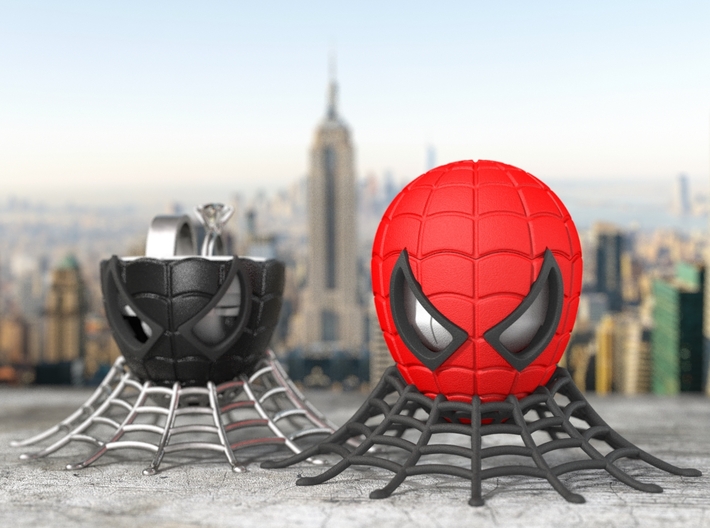 Spider Geek Ring Box - For Engagement or Proposal 3d printed Eyes, Insert Ring Holder, and Stand sold separately.