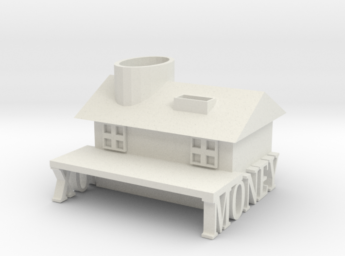 Home of pen and money 3d printed