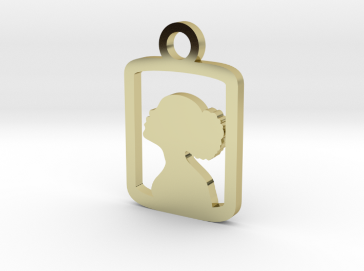 Lady in a box Charm 3d printed