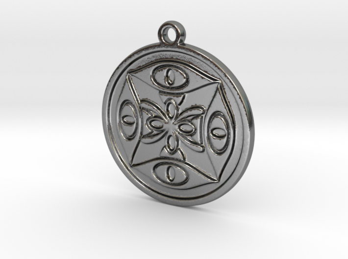 Abstract pendant 3d printed