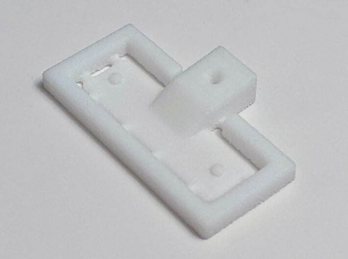 M.2 Adapter Clip 3d printed Actual print. Cut the sprue with an x-acto knife or razor blade.