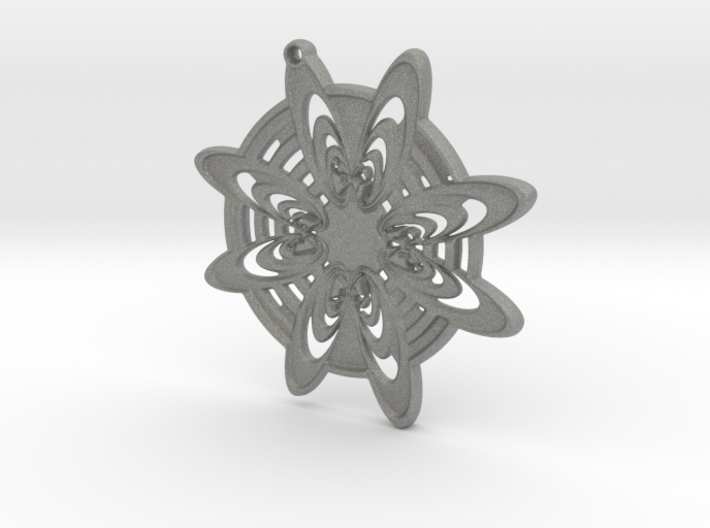 Snowflake pendant 3d printed