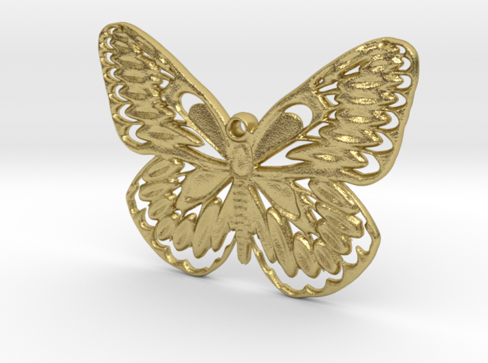 Butterfly pendant 3d printed