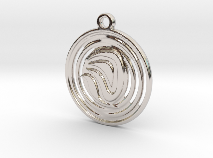 Abstract Pendant 3d printed