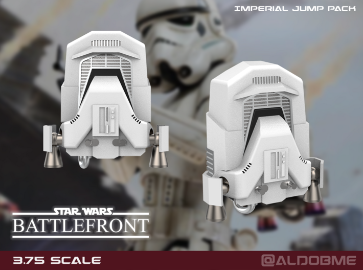 Imperial Jump Pack 3.75 scale 3d printed