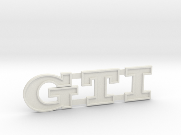 GTI Letter for Lower Grille 3d printed