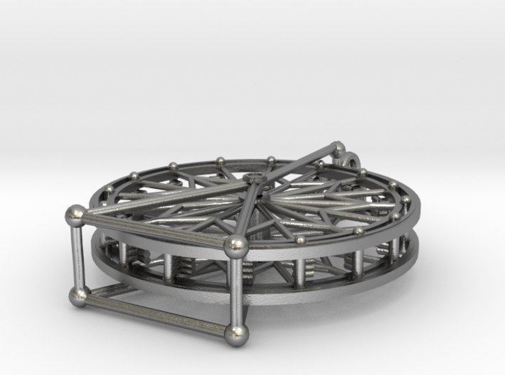 Rotating Ferris Wheel Star Keepsake Charm 3d printed