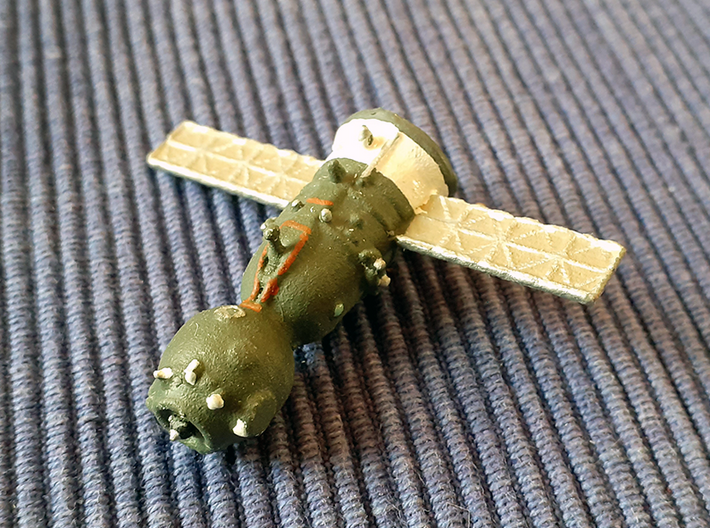 1/72 Soyuz MS 3d printed 1/200 model by Marcus E.