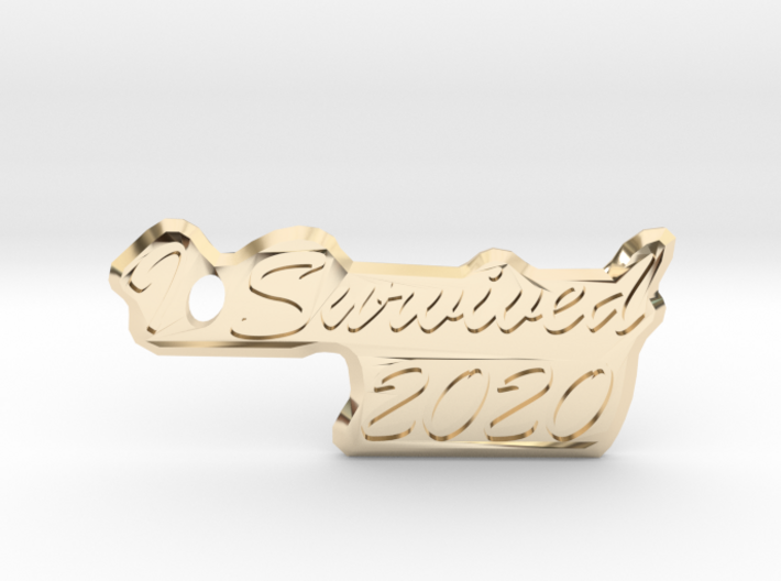 I Survived 2020 Keychain 3d printed