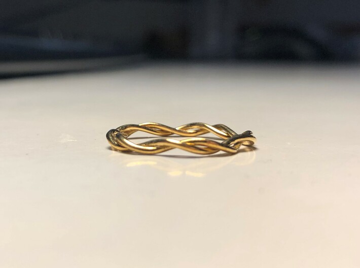 Curved Ring 3d printed