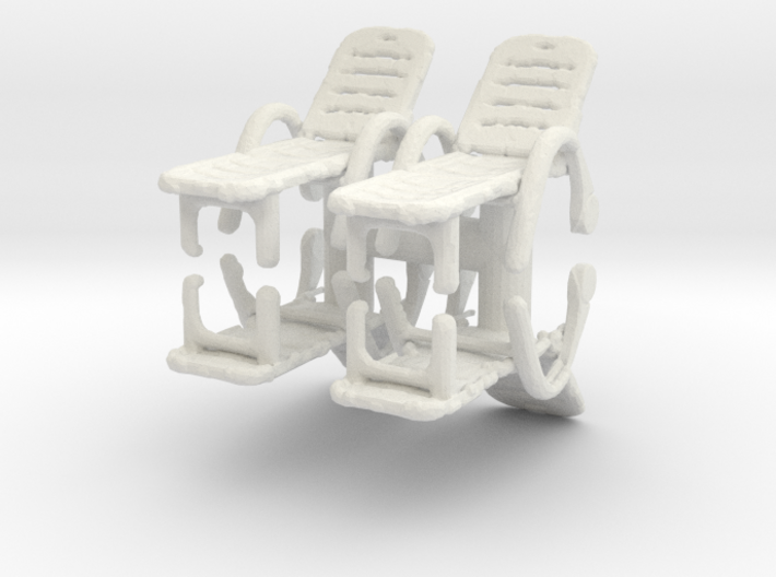 Deck Chair (x4) 1/64 3d printed