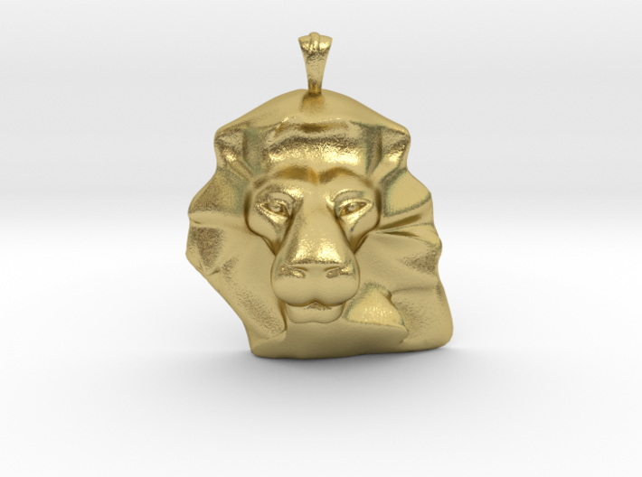 Lion Pendant 3d printed