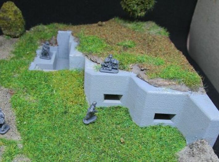1/144 heavy MG Bunker for Russian Stalin Line 3d printed