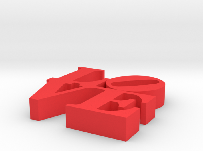 love by Robert Indiana 3d printed