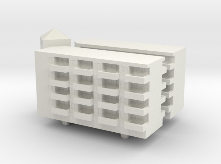 Residential Complex 1/500 3d printed 