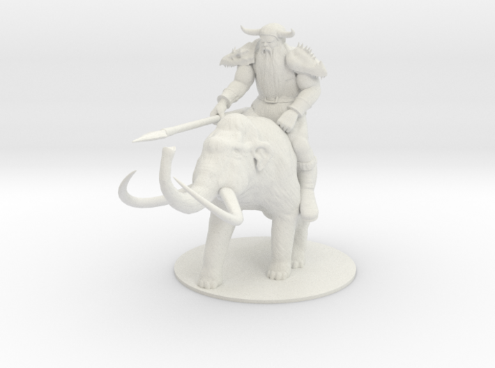Frost Giant and Mammoth Mount 3d printed 