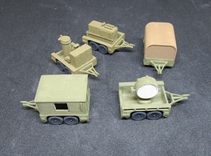 1/144 M7 trailer set US Army 3d printed