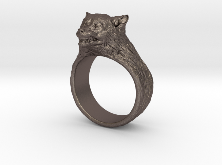 Wolf Ring size 7,5 3d printed