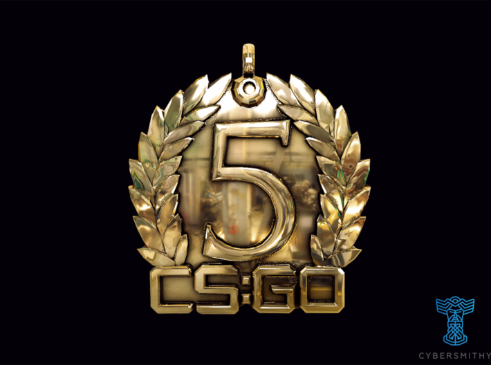 CS:GO - 5 Year Medallion 3d printed