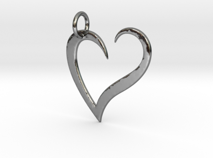 Heart Pendant- Makom Jewelry 3d printed