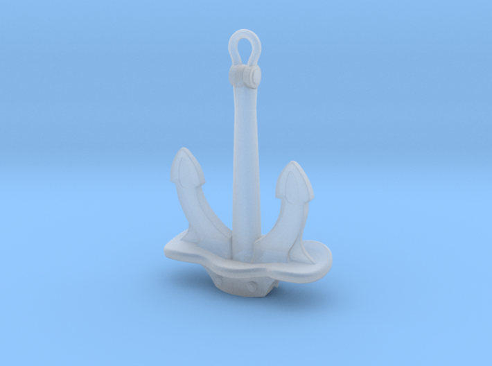 1/300 DKM Bismarck Fore Anchor 3d printed