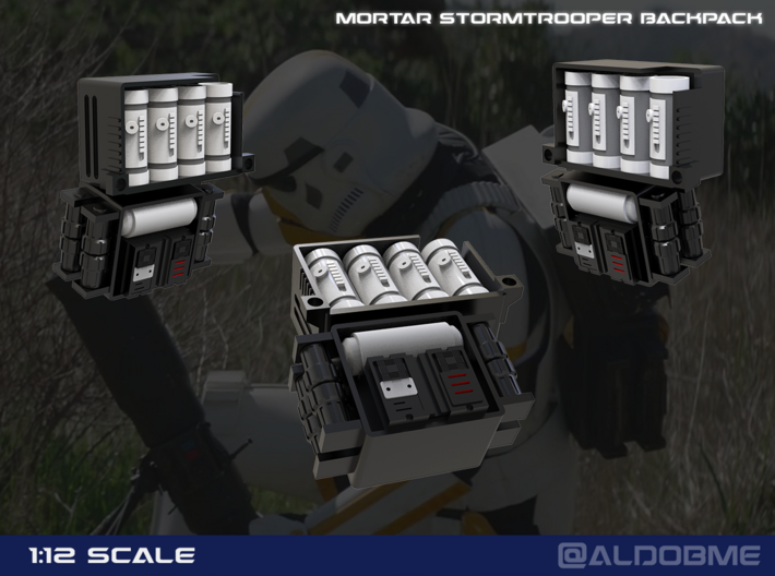 Artillery Stormtrooper Backpack 3d printed
