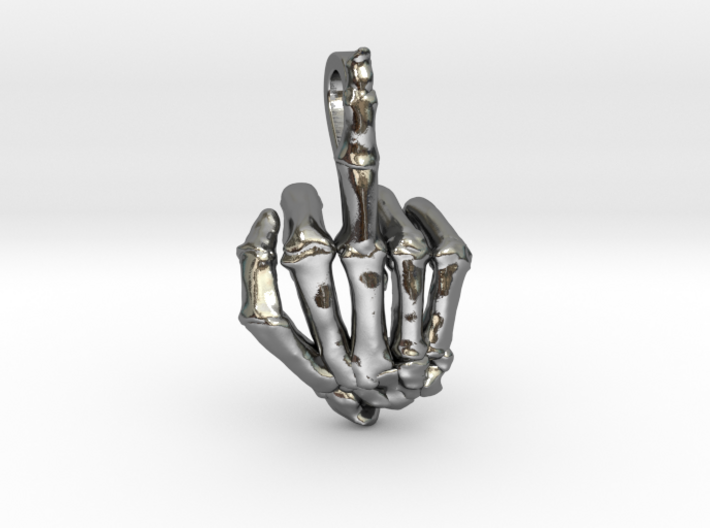 Fuck You Skeleton Hand 3d printed